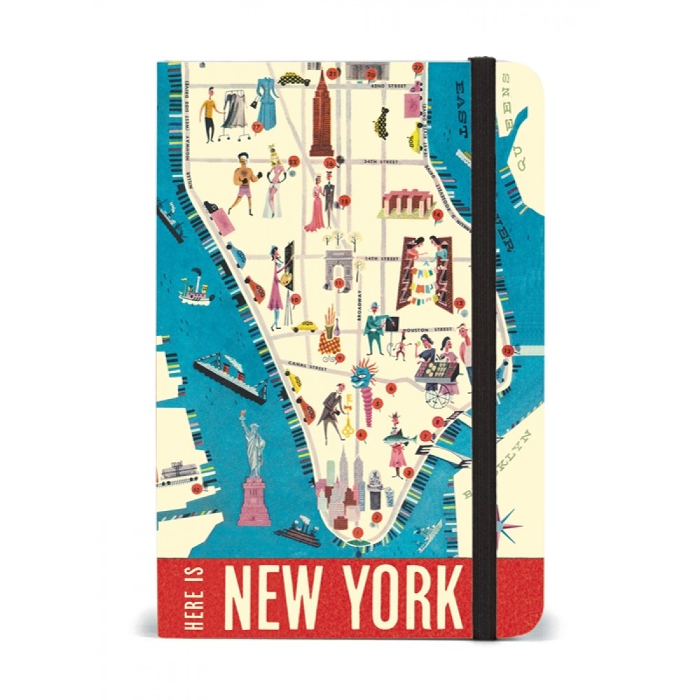 New York City Map Small Notebook